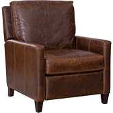 Nathan Rechargeable Power Recliner in Brompton Brown Leather
